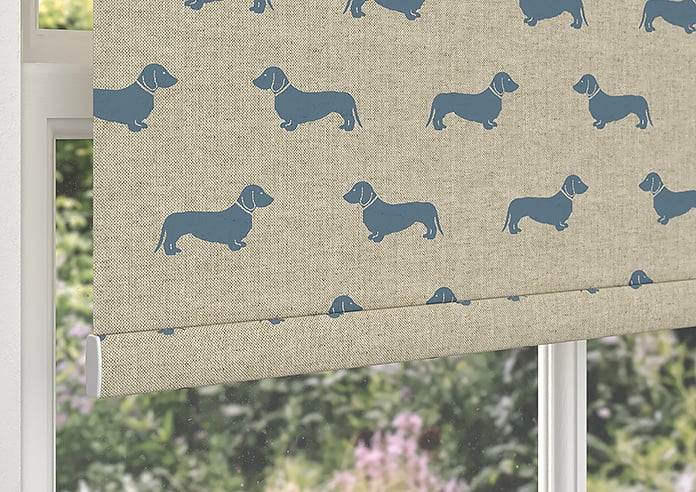 Emily Bond Peggy, True Blue - Roller Blind - Image 4